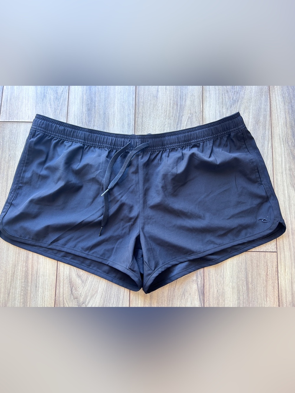 Rip Curl Women's Black Athletic Drawstring Shorts
